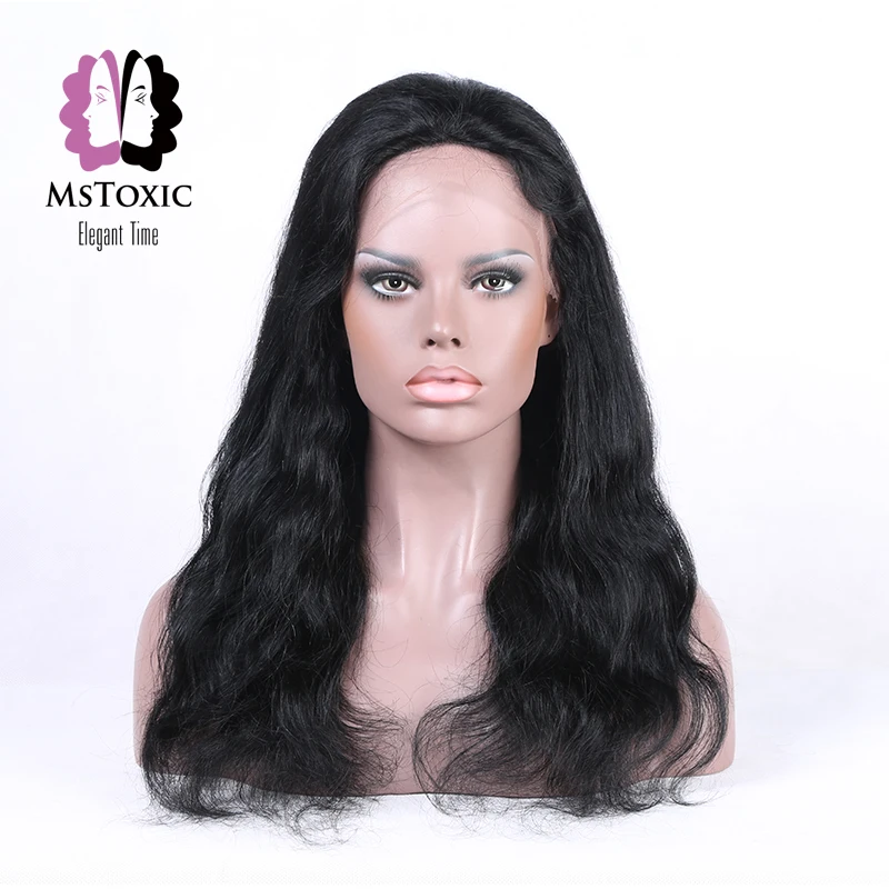 Mstoxic Синтетические волосы на кружеве натуральные волосы парики предварительно сорвал бразильской волне тела парик для Для женщин