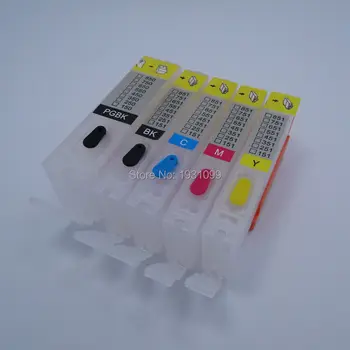 

YOTAT 5pcs refillable ink cartridge BCI-350 CLI-351 for Canon PIXUS MG5430 IP7230 MG6330 printer