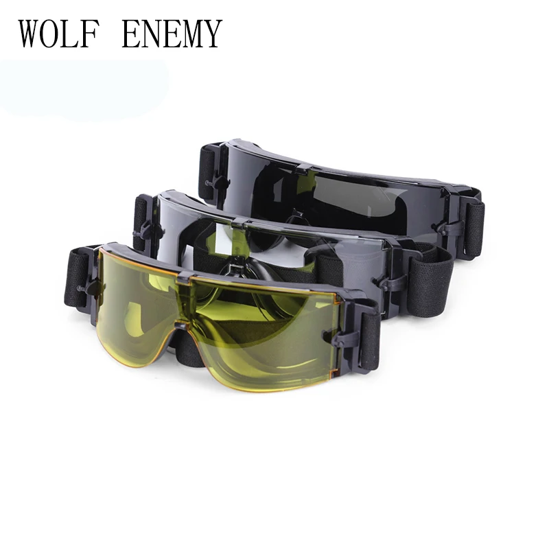 Óculos de Sol Nova Hotsale Usmc Airsoft Tactical Óculos Goggles Gx1000 Preto 3 Lens X800