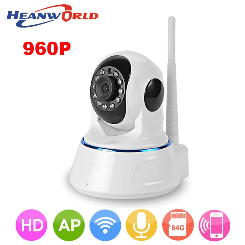 1.3MP 960P wireless IP Camera Wifi Security Camera Baby Monitor Night Vision Audio Pan/Tilt SD Card Surveillance Network Webcam mini wifi ptz ip camera wireless hd 1080p webcam night vision audio pan tilt sd card surveillance network baby monitor video cam