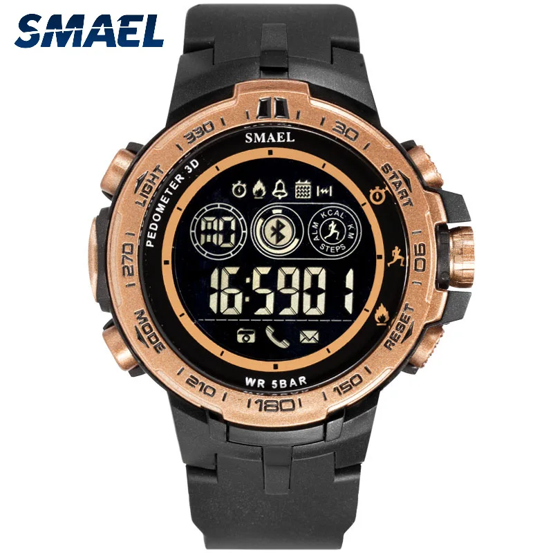 

SMAEL Sports Smart Digital Wristwatches Fashion Bluetooth Watch Men Pedometer Calorie Stopwatch LED Military Watches Hombre Saat
