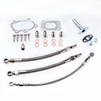 

Kinugawa Turbo Install Line Kit for SUBARU WRX Impreza EJ20 w/ for Garrett GT25R GT28R Ball Bearing Turbo