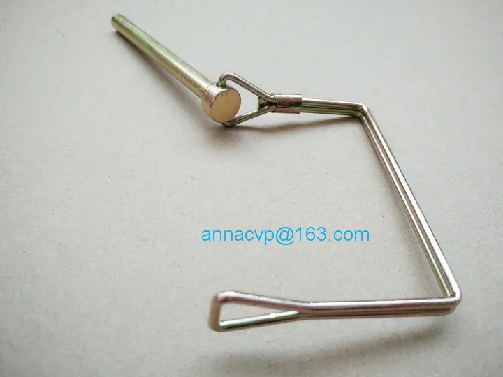 14 SQUARE PTO CANOPY TRAILER HITCH COUPLER SAFETY PIN CLIP 4