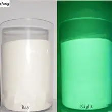 Зеленый цветной фотлуминесцентный порошок светящийся фосфорный пигмент для DIY краски печати, светящийся в темноте порошок пыли 50 г/лот