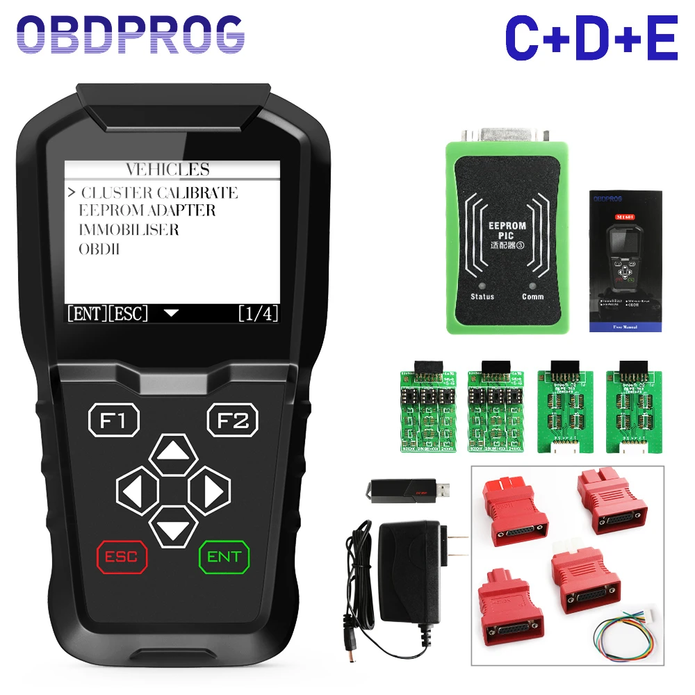 OBDPROG MT601 Car Key Programmer/Mileage Adjust/EEPROM Pin Code Reader