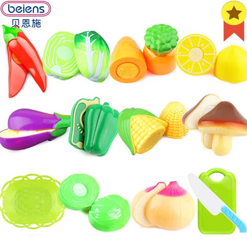 Beiens Fruits and Vegetables font b Toy b font Educational Cut Vegetable font b Toys b