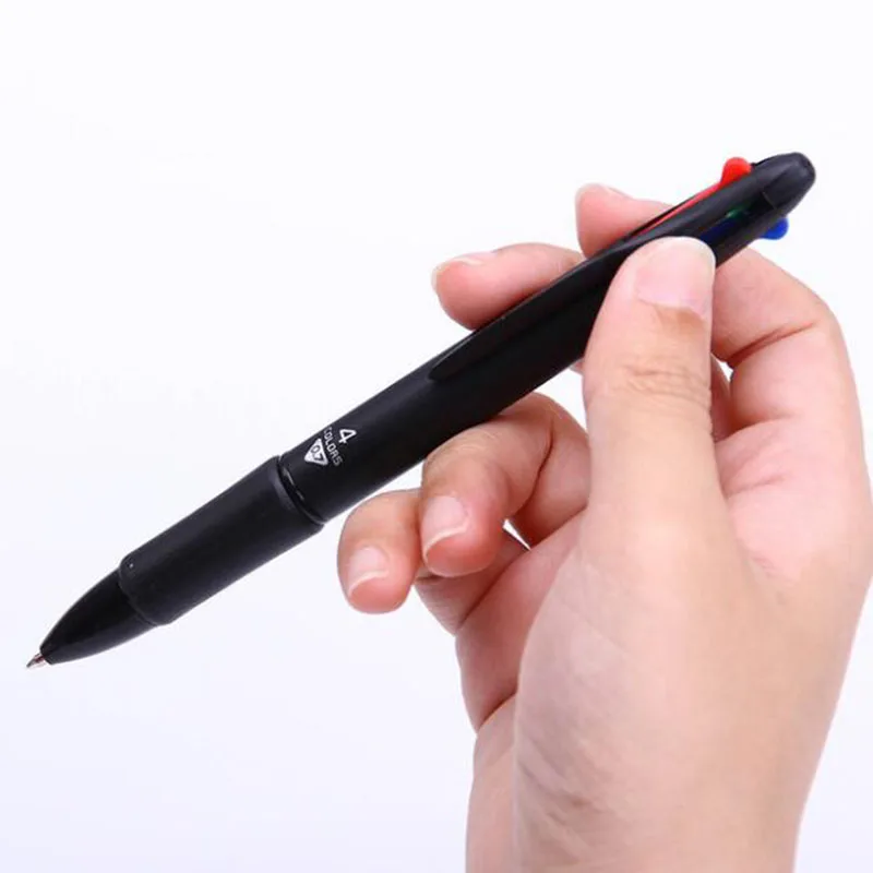

4 In 1 Color Ballpoint Pen New Colorful Multi-Function Ballpoint Pen Office Stationery School Student Material Supplies 1pc