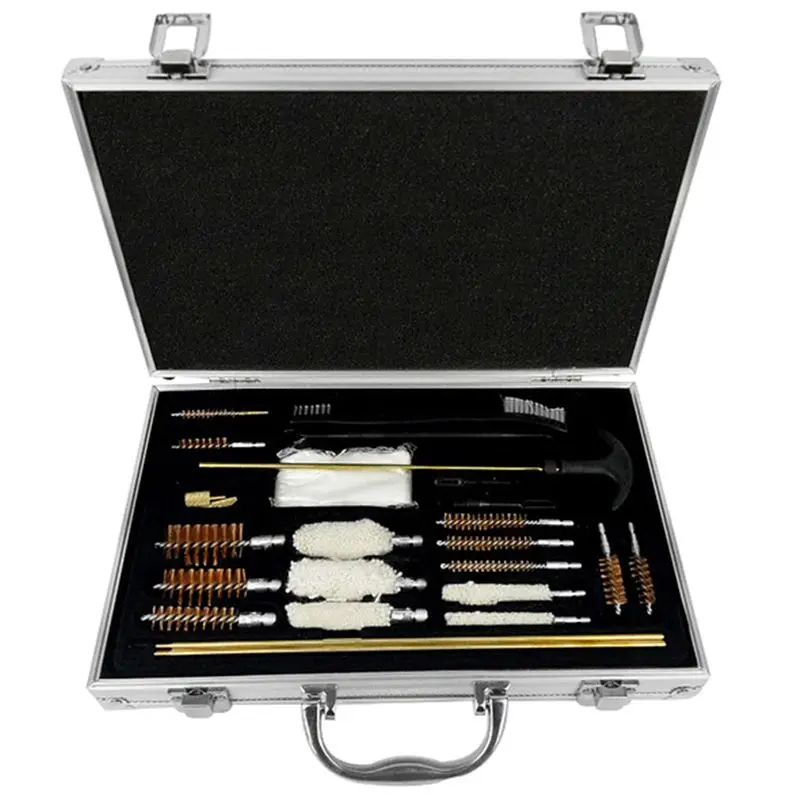 

barrel pipe copper brush cleaning kit polishing rust remove tools aluminum box 3pcs copper tube clean set steel wool brush