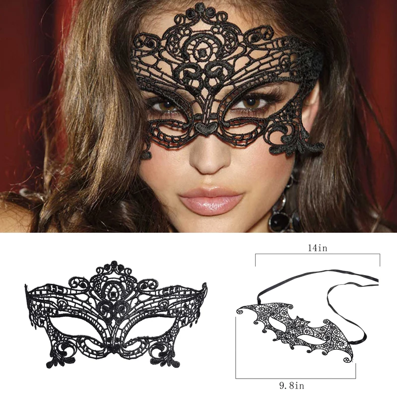 

M MISM Mysterious Women 3D Black Eye Mask Hot Selling Charm Sexy Lace For Halloween Party Mardi Unique Masquerade Decoration