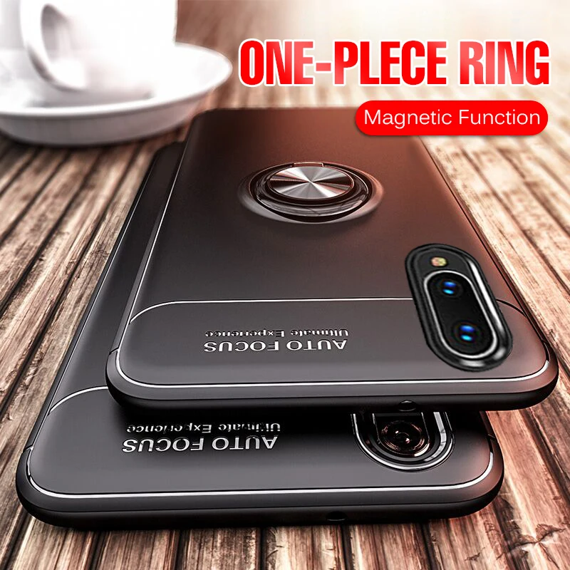 

Luxury Magentic Car Ring Phone Case On The For Samsung Galaxy A50 A10 A20 A30 A40 A70 M10 M20 M30 A7 A9 2018 Soft Silicone Case