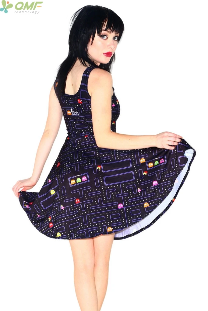 Gioco PACMAN Stampa di Un Pezzo Bodycon Donne Vestito Da Tennis Saias Retrò  PAC-MAN MODELLI Vestito Estivo Reversibile Pieghe Del Vestito Harajuku -  AliExpress Sports \u0026 Entertainment
