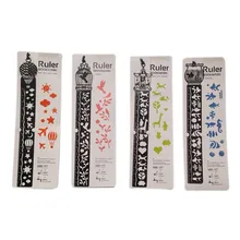 1 шт. милый Kawaii креативный конь клетка полые металлические закладки линейка для детей студенческий подарок, школьные принадлежности