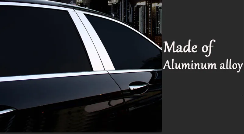 For Mercedes Benz S Class S400L S320L 2016 Car Accessories Window Molding Trim Aluminum alloy High quality New Arrivals 4pcs/set