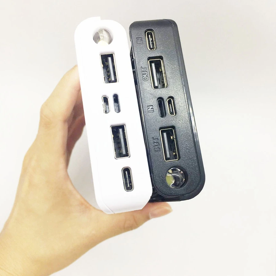Quick Charge 3.0 DIY Power Bank Case 5V 9V 12V DIY Portable External Battery Holder LCD Display Power Bank