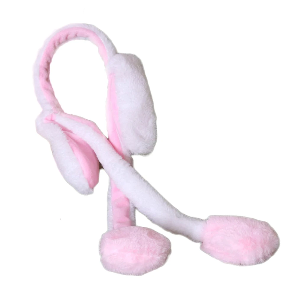 

Rabbit Hat Moving Ears Cute Cartoon Toy Hat Airbag Kawaii Funny Toy Cap Kids Plush Toy Birthday Gift Hat for Girls