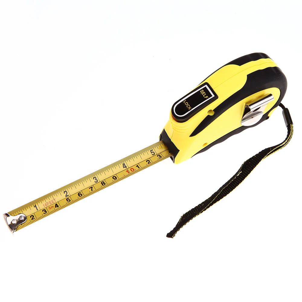Высокое качество 5 м/16 футов самоблокирующаяся рулетка выдвижная Гибкая линейка