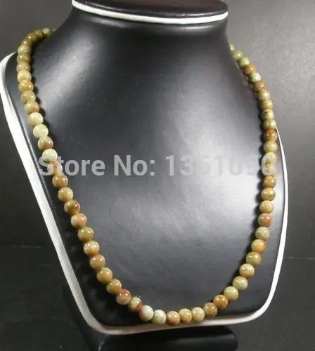 

xd 00521 Red Yellow 100% Natural A JADE Jadeite Bead beads Necklace 7mm (A0325)