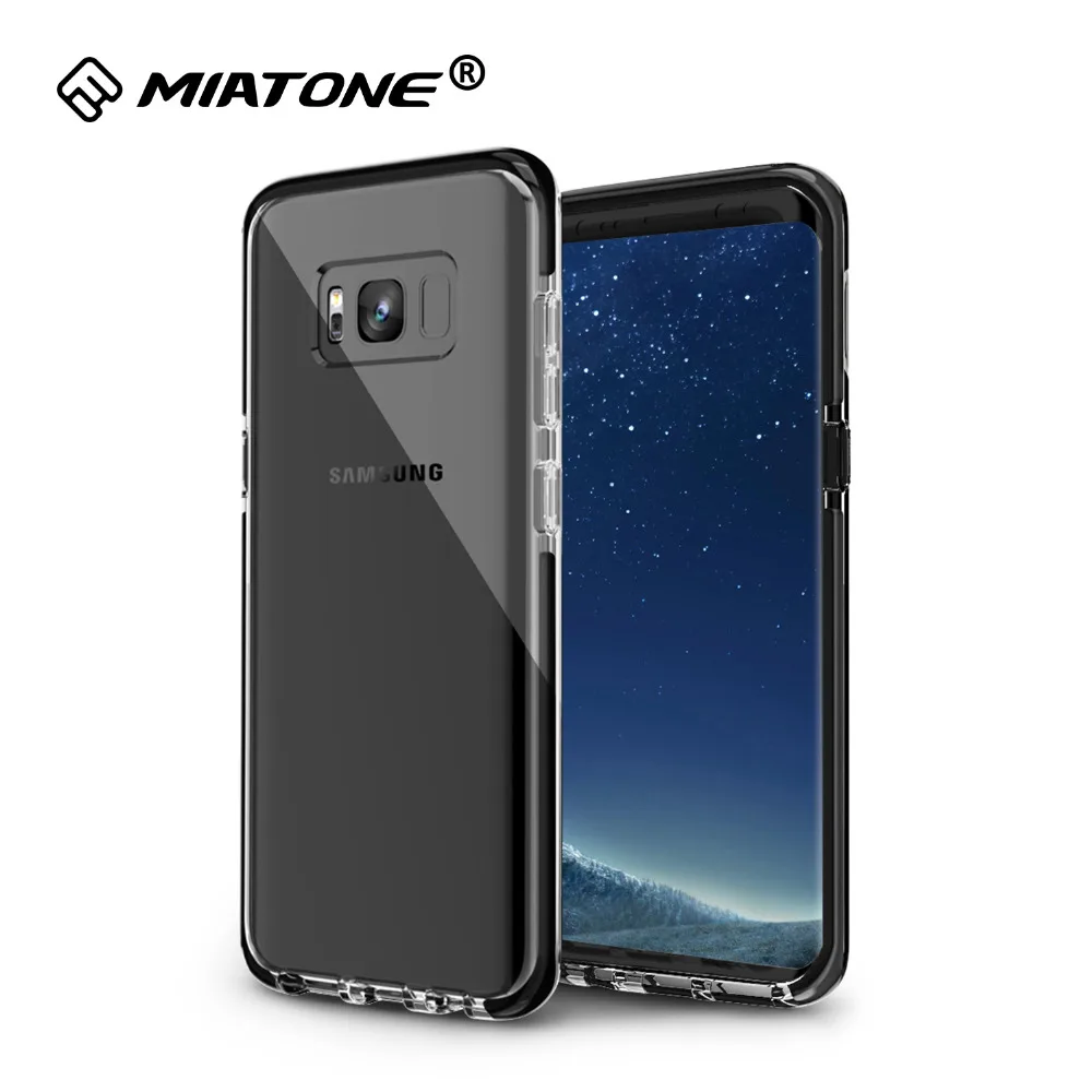 

Galaxy S8 Case,Clear Transparen Slim Shock Proof Scratch Resistant TPU+TPE Protective Back Cover for Samsung Galaxy S8 Plus Case