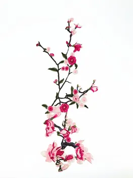 

DIY applique Water soluble embroidery costume decoration dimensional Colorful decals applique accessories wintersweet