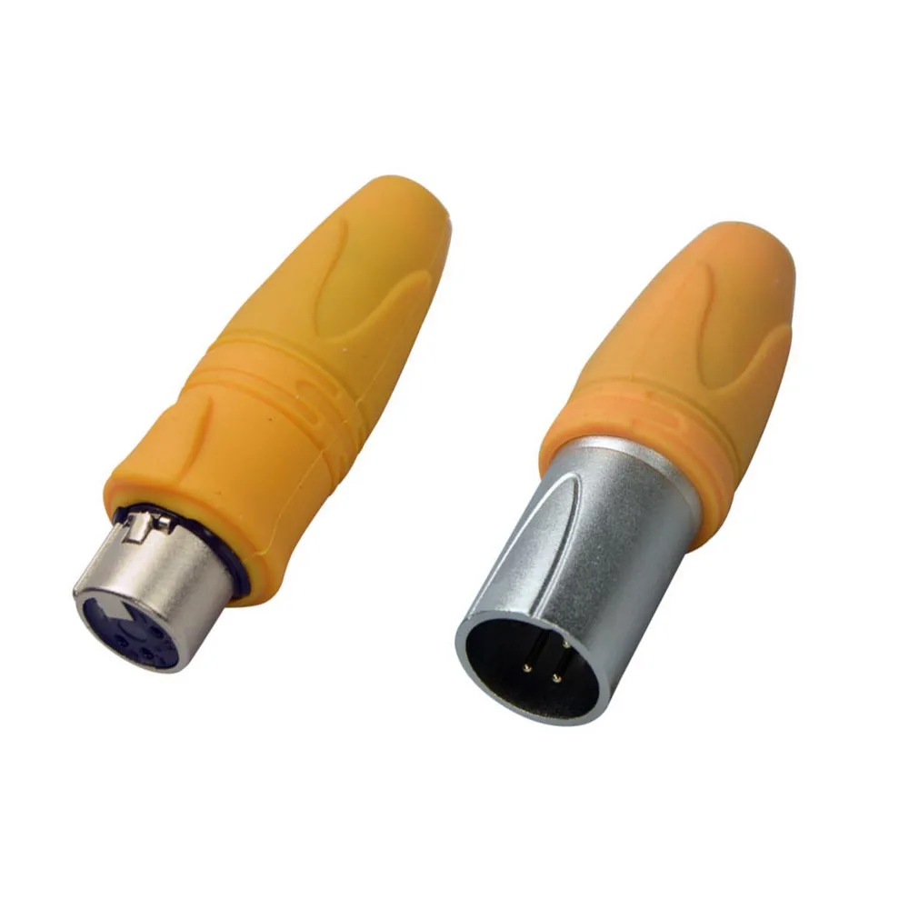 wholesale 100pcs/lot XLR 3Pin Senior waterproof Cannon Connector with