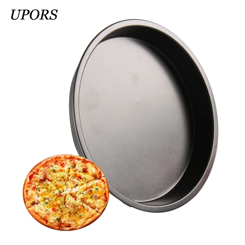 4Pcs 6/7/8/9 Inch Pizza Pan Carbon Steel Baking Pan Non Stick Baking Molds Thick Round Cake Pans