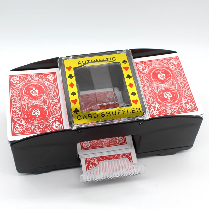 Automatic Poker Card Shuffler Battery Operated Casino Game Playing