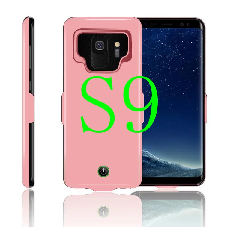 Чехол для зарядки аккумулятора для samsung Galaxy S8, S9 Plus, Note 9, A8 Plus,, чехол для зарядного устройства, запасная упаковка, внешний аккумулятор, чехол, Capa - Цвет: S9-Pink