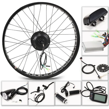 

CASDONA Fat BIKE 36V 350W electric bicycle kit 26 inch rear wheel motor brushless gear hub electric bicycle conversion kit bikes
