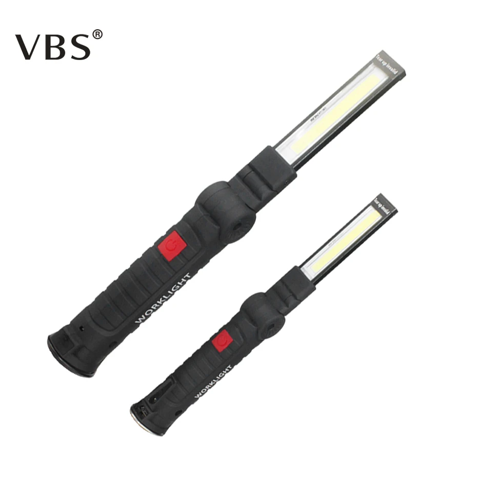 

1*COB LED Lamp USB Rechargeable Built in Battery LED Light with Magnet Portable Flashlight Outdoor Camping Working Torch