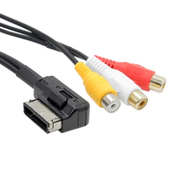

Xiwai AMI MMI to 3 RCA Audio Video Cable Female DVD Video and Audio Input Cable for Audi A1 A7 A8 VW Car