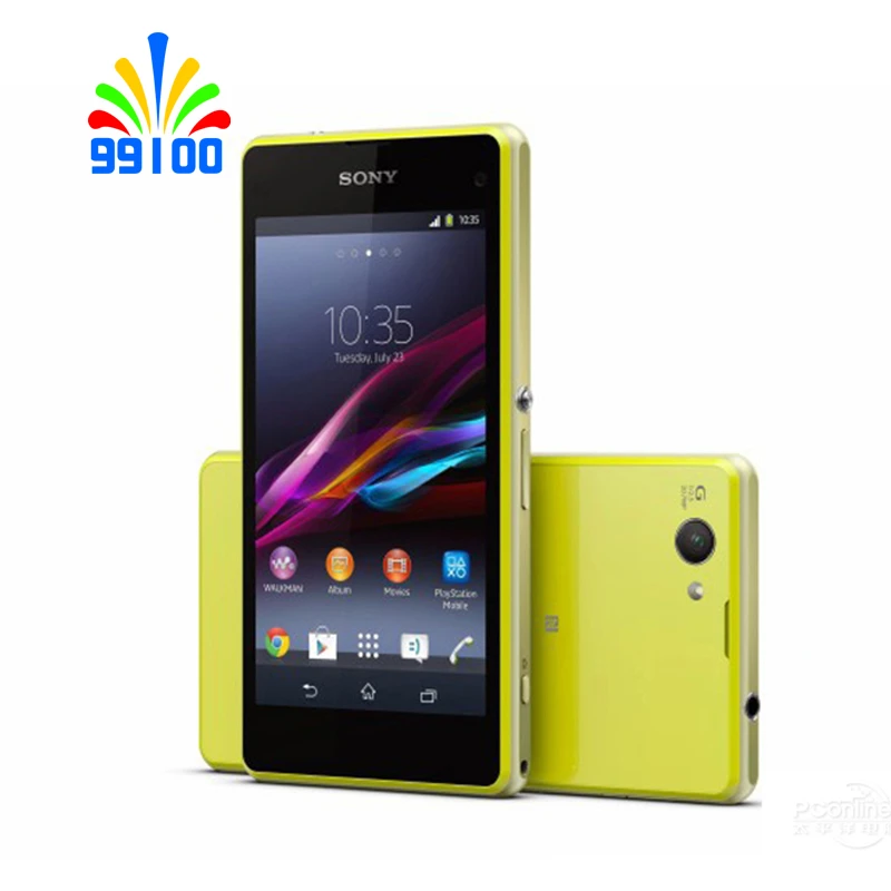 Original Sony Xperia Z1 Compact D5503 4.3" Unlocked Mobile phone  GSM 3G&4G Android Quad-Core WIFI GPS 2GB RAM 16GB ROM backmarket phones