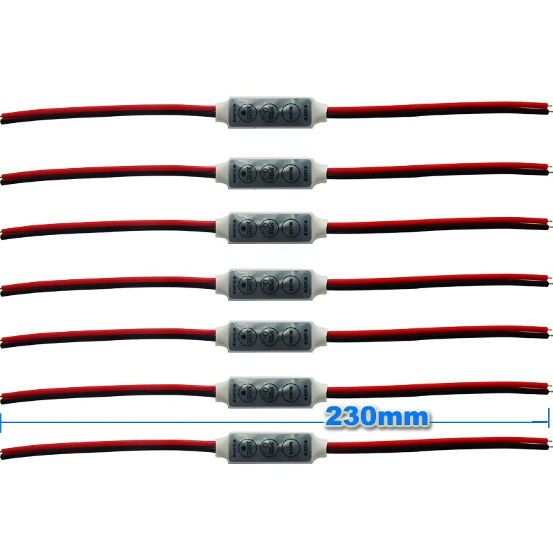 100 шт. DC12V 24V Мини-выключатели со светодиодным индикатором Управление; 3 ключа 6A для Управление один Цвет прокладки СИД светильник SMD 3528 5050 5630