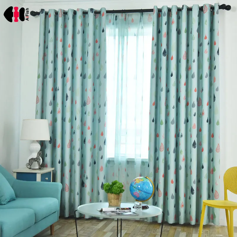 Fresh Simple Perla Drops Of Water Blackout Curtains Bedroom Boys