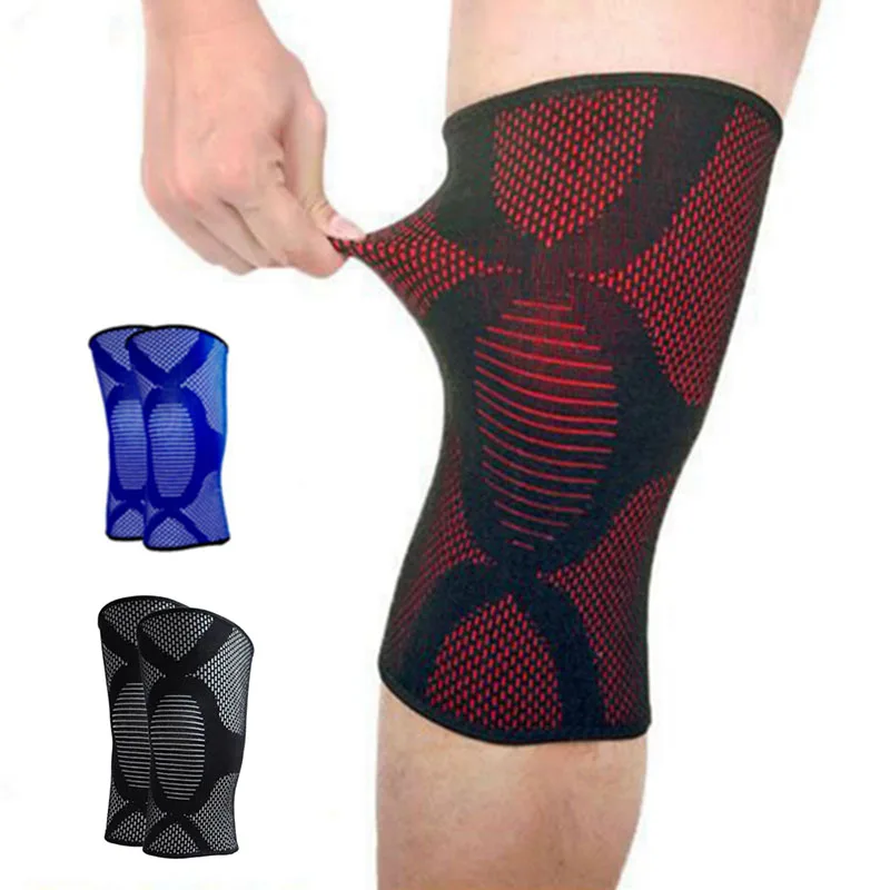 Ourpgone Elastic Sports Leg Knee Support Brace Wrap Protector Knee Pads