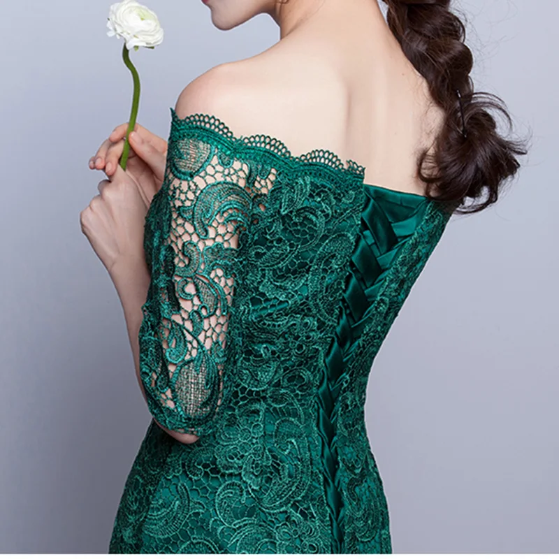 Evening Cocktail Dress SHORT MEDIUM SLEEVES LACE PARTY BANDAGE
