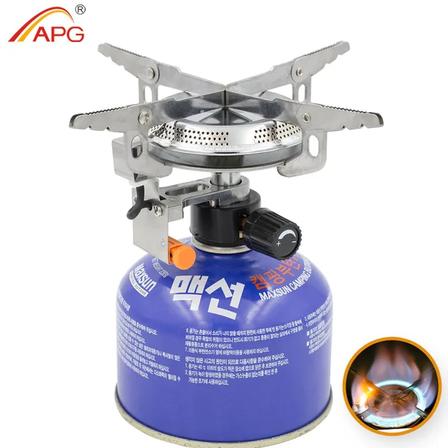 APG outdoor camping gas stoves and Equipped with fire starter gas burners