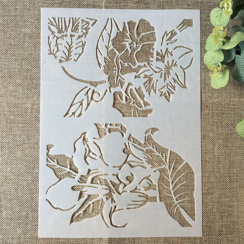 

29*21cm Flowers DIY Layering Stencils Wall Painting Scrapbook Coloring Embossing Album Decorative Paper Card Template