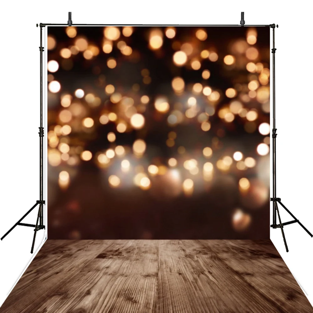 Buy Bokeh Photography Backdrops Wooden Floor Vinyl