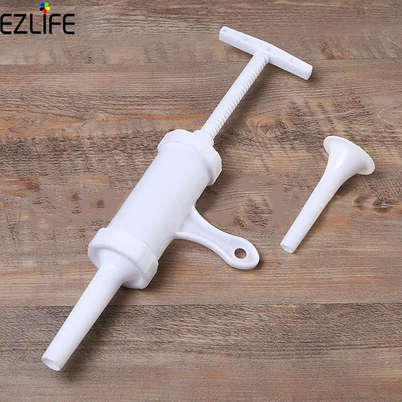 

Manual Type Home Sausage Stuffer Filling Making Machine Plastic Sausage Filler Sausage Suction Filling Funnels LPT8905