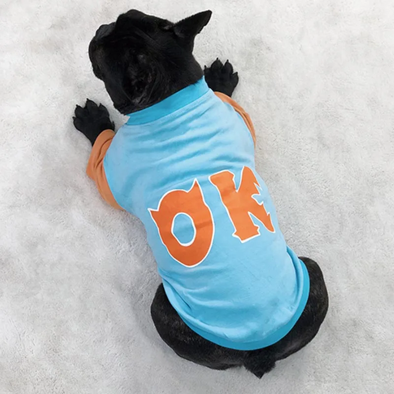 

New Dog Clothes For Small Medium Large Dog Sports Dog Vest Cat Shirt Pet Clothing Spring Summer Autumn Leisure Cotton Sweatshirt