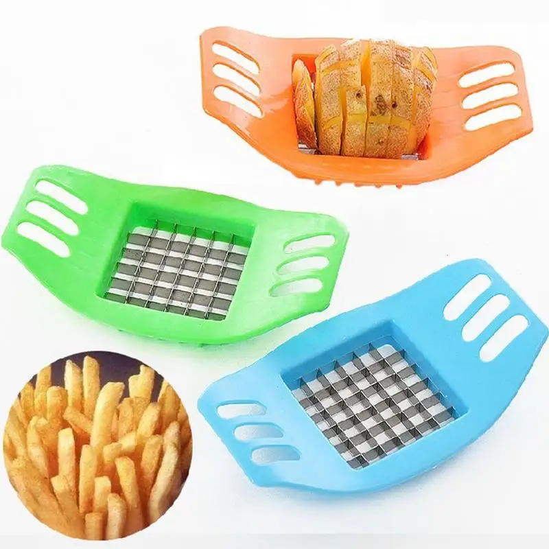

1 PC Stainless Steel French Fry Fries Cutter Peeler Potato Chip Vegetable Slicer Cooking Tools random color