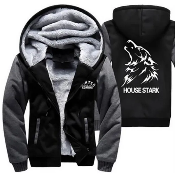 wolf print hoodie