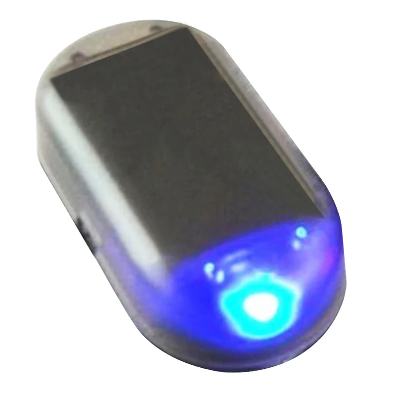 

Car LED Alarm Lights Simulate Imitation Fake Solar Security System Warning Flash Anti-Theft Lamp Universal Interior Decoration
