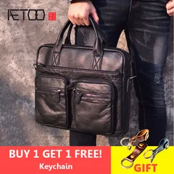 Bolso de Cuero Genuino para Hombre de Negocios de Eumoan 17 '' Maletines Portátiles para Hombres Bolso Crossbody de Moda Masculina Bandolera Masculina Bolso de Cuero Genuino para Hombre de Negocios de Eumoan 17 '' Maletines Portátiles para Hombres Bolso Crossbody de Moda Masculina Bandolera Masculina