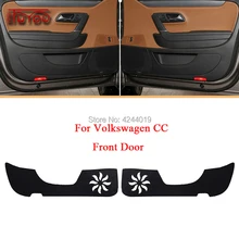 Для VW Volkswagen CC Автомобильная Внутренняя крышка двери Защита от царапин декоративные подушечки автомобиля стикер 4 шт