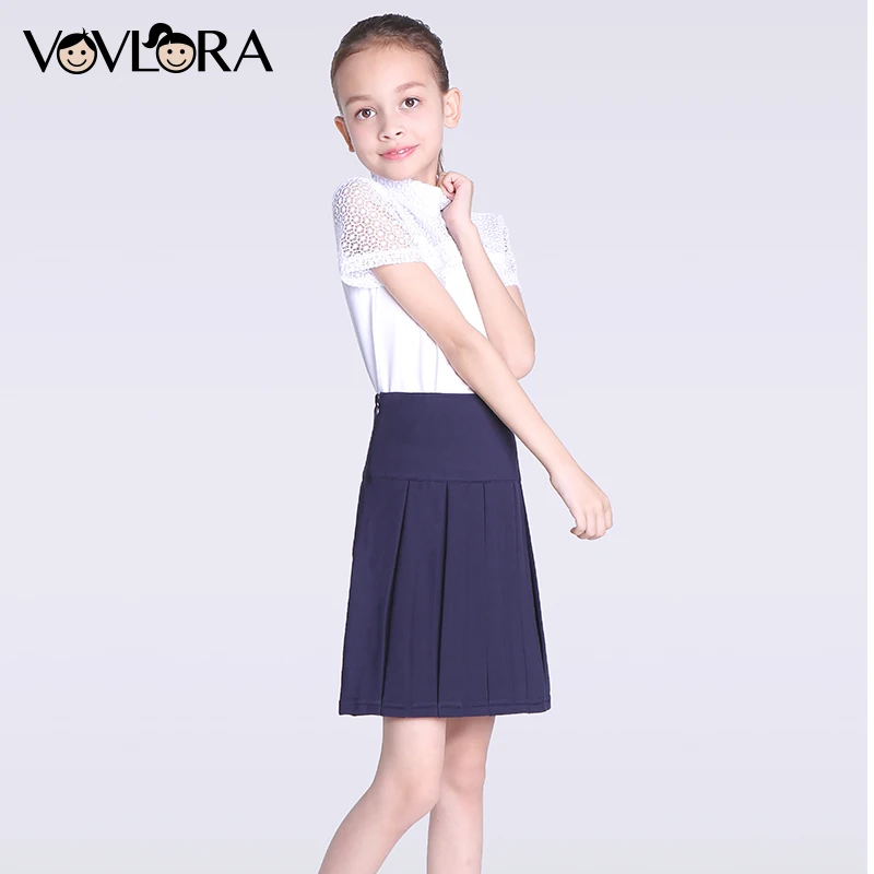 מוצר Skirt For Girls ALine Draped Formal Kids School Skirts Knee