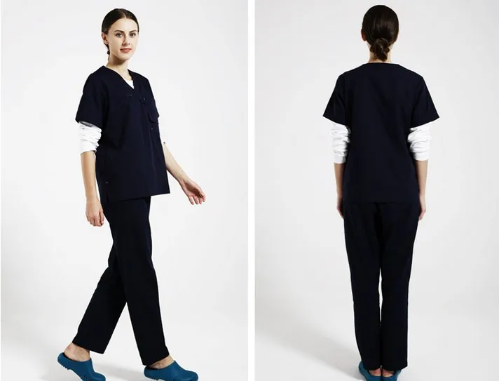 Новый продукт Женщины стоматологическая клиника медицинские скраб набор униформа медсестры с коротким рукавом Хирургическая Одежда