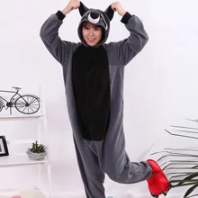 Ultra-low prices Cosplay Costume Adult Cartoon Animal Gray Raccoon Onesie Unisex Pajamas Cosplay Costumes Sleepsuit Sleepwear