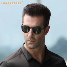 Модные круглые поляризационные солнцезащитные очки в стиле ретро, квадратные мужские очки, фирменный дизайн, женские солнцезащитные очки, UV400, очки Oculos De Sol