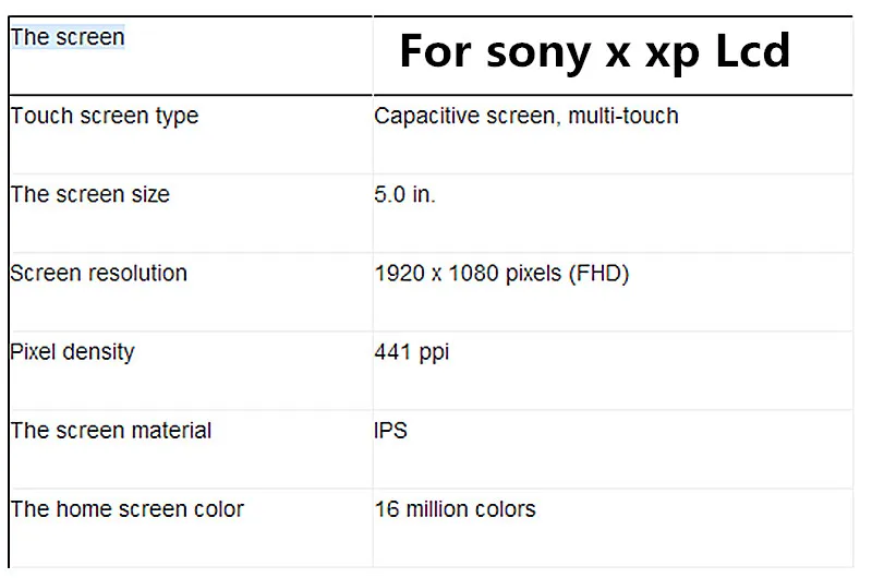 5,0 дюймов дисплей для sony Xperia X F5121 F5122 lcd X Производительность F8131 сенсорный экран дигитайзер Запасные части в сборе